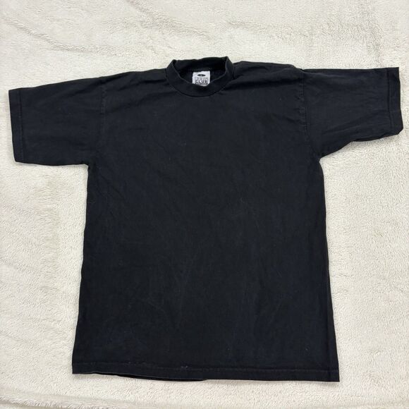 Lot Of 2 VTG Pro Club T Shirts Men's Large Black Crew Blank Heavyweight USA - Picture 4 of 5